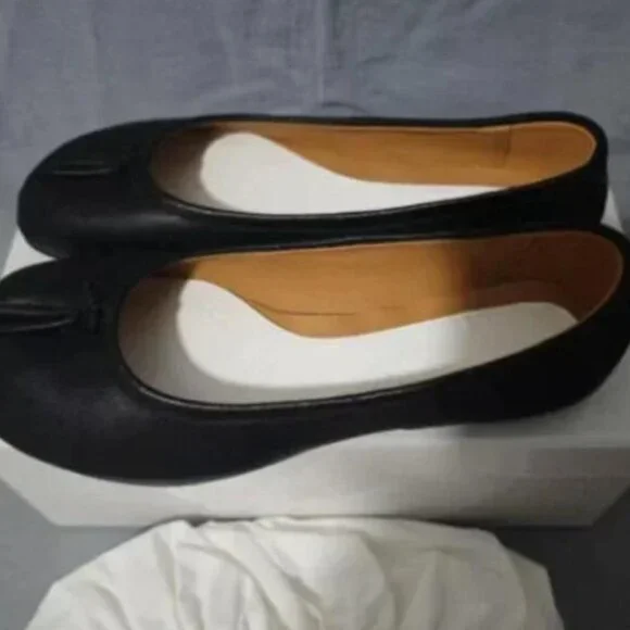 Maison Margiela Tabi Ballet Flat Split Toe Leather Japan good